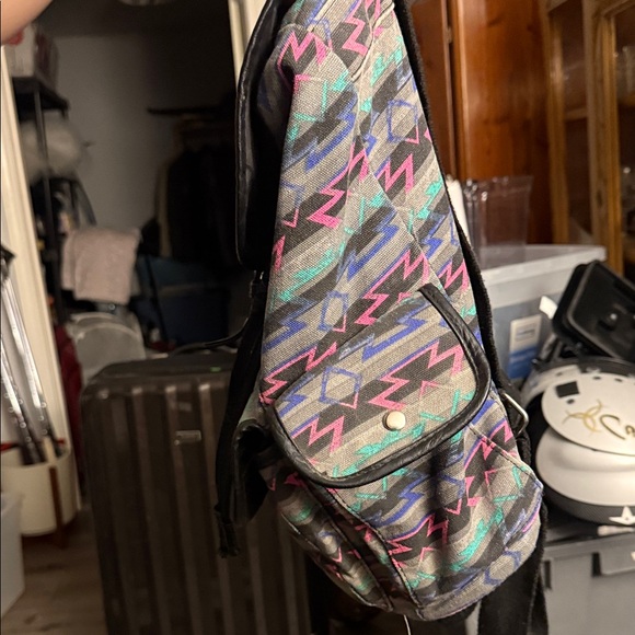 Colorful Geometric Pattern Backpack - Picture 4 of 4